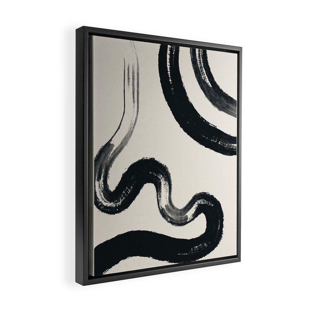 Abstract line art 131 Framed Canvas Print Gallery Image 2