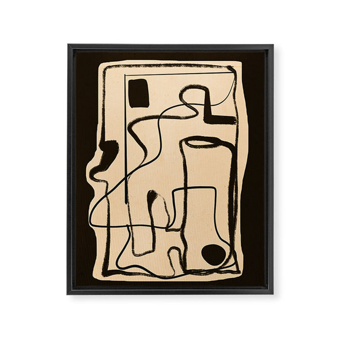 Abstract line art 133 Framed Canvas Print Gallery Image 1