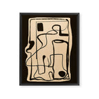 Abstract line art 133 Framed Canvas Print Gallery Image 6