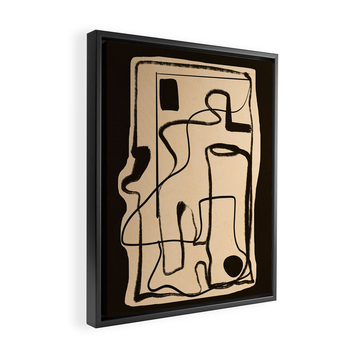 Abstract line art 133 Framed Canvas Print Gallery Image 2