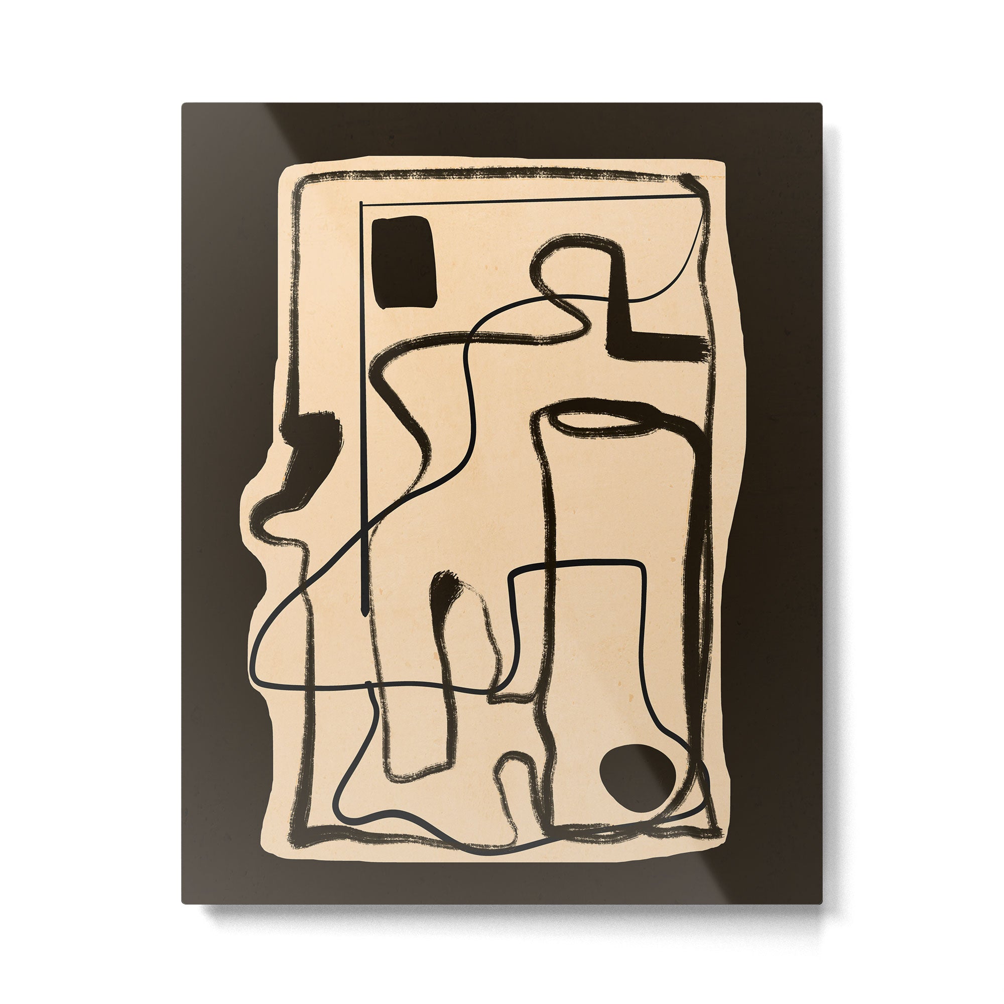 Abstract line art 133 Metal Print Gallery Image 4