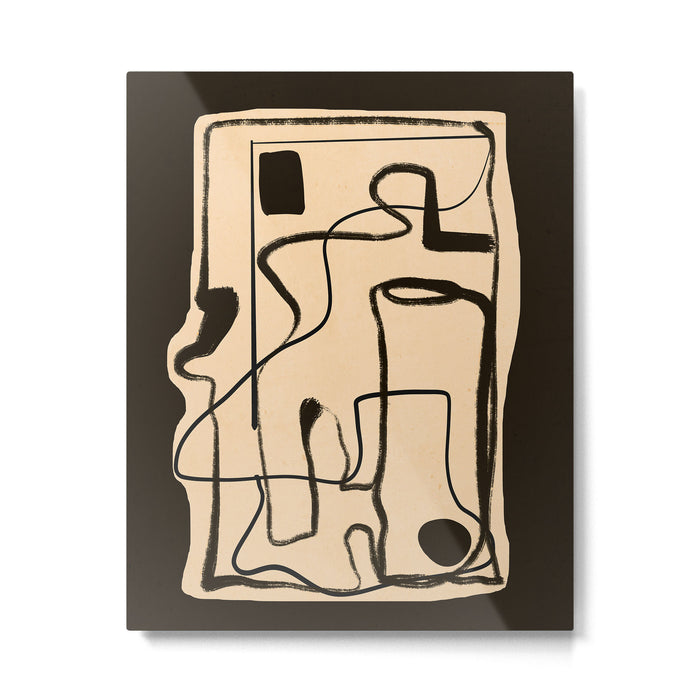 Abstract line art 133 Metal Print Gallery Image 1
