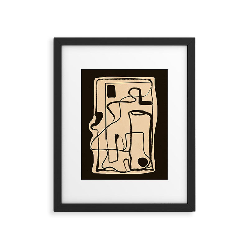 Abstract line art 133 Framed Art Print Gallery Image 5