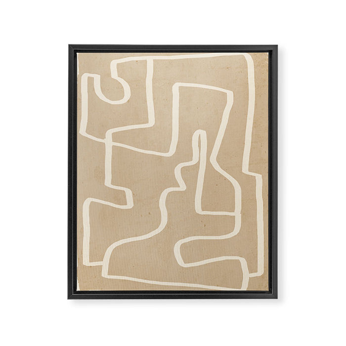 Abstract line art 143 Framed Canvas Print Gallery Image 1