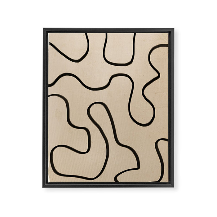 Abstract line art 145 Framed Canvas Print Gallery Image 1
