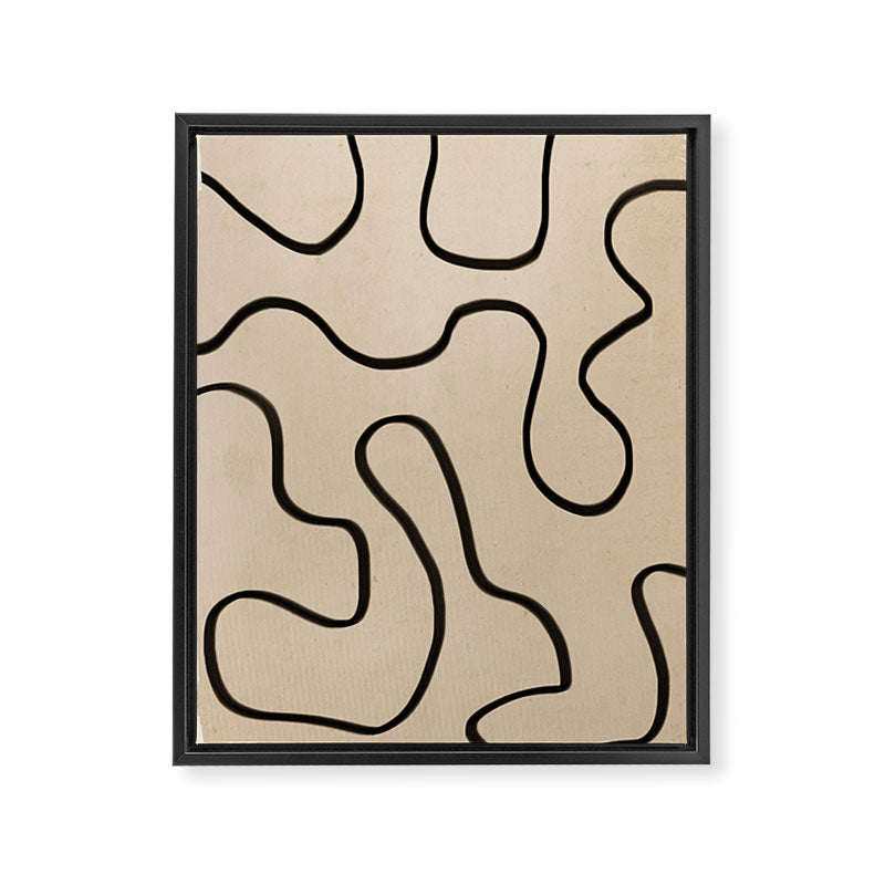 Abstract line art 145 Framed Canvas Print Gallery Image 6