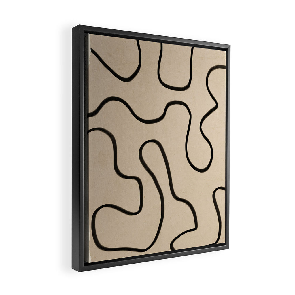 Abstract line art 145 Framed Canvas Print Gallery Image 2