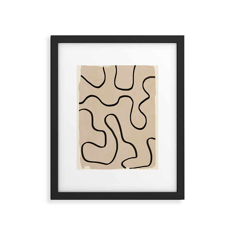 Abstract line art 145 Framed Art Print Gallery Image 4