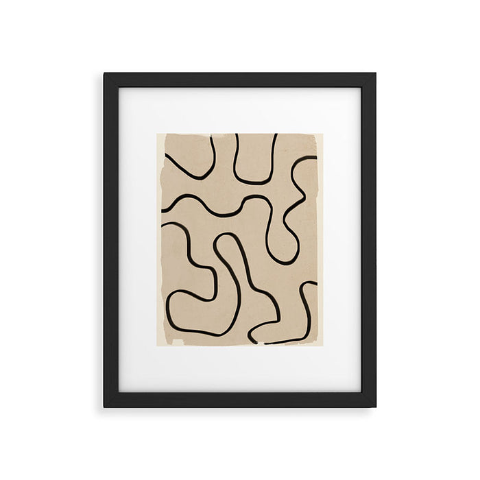 Abstract line art 145 Framed Art Print Gallery Image 1