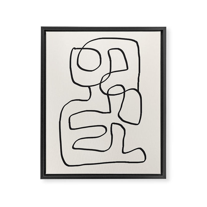 Abstract line art 15 Framed Canvas Print Gallery Image 1