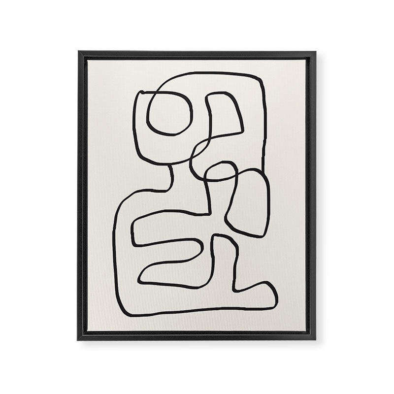 Abstract line art 15 Framed Canvas Print Gallery Image 6