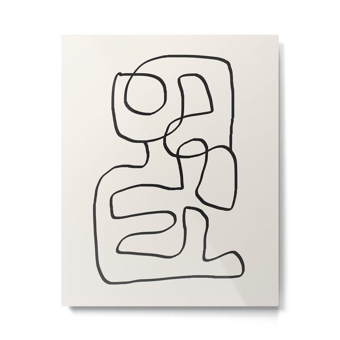 Abstract line art 15 Metal Print Gallery Image 1