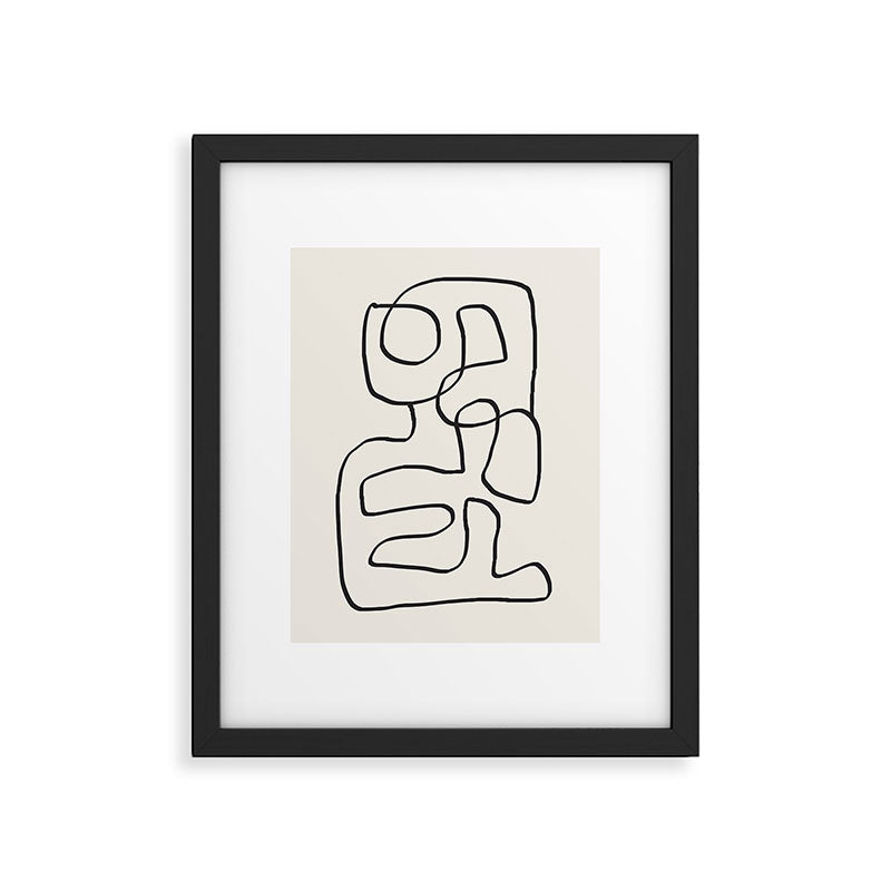 Abstract line art 15 Framed Art Print Gallery Image 5