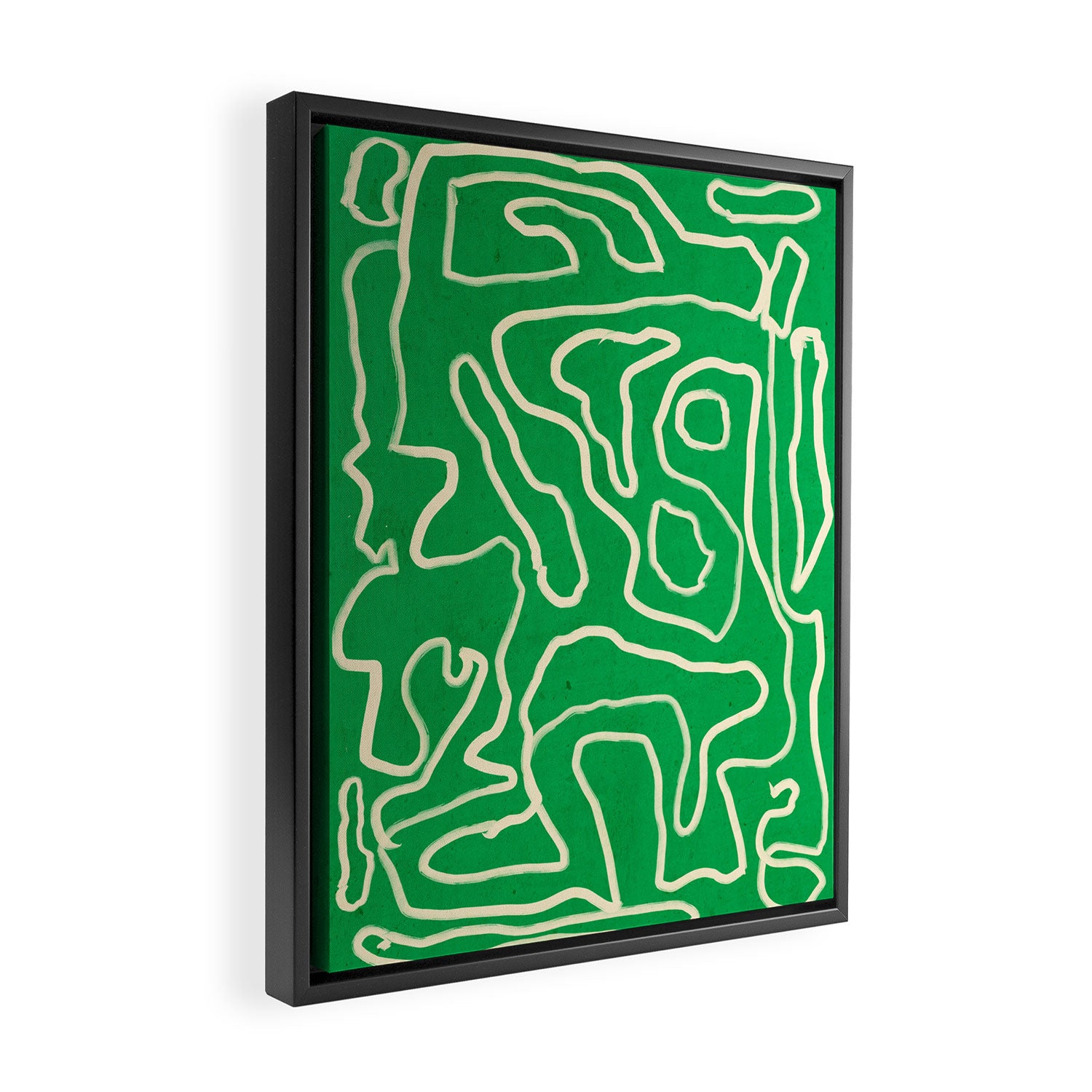 Abstract line art 151 Framed Canvas Print Gallery Image 2