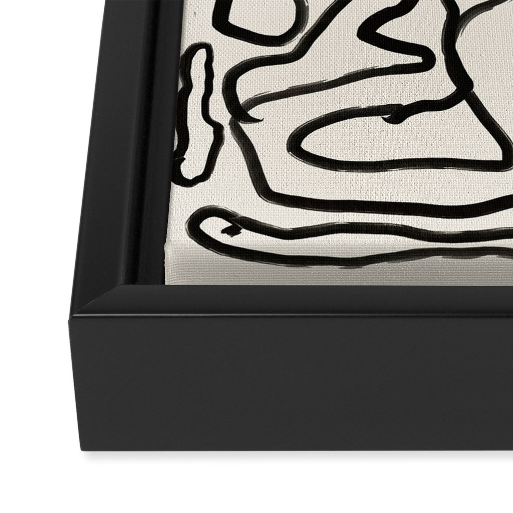 Abstract line art 154 Framed Canvas Print Gallery Image 3