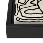 Abstract line art 154 Framed Canvas Print Gallery Image 3