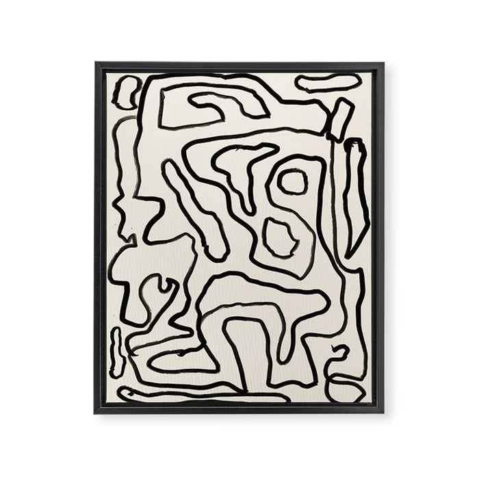 Abstract line art 154 Framed Canvas Print Gallery Image 1