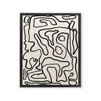 Abstract line art 154 Framed Canvas Print Gallery Image 6