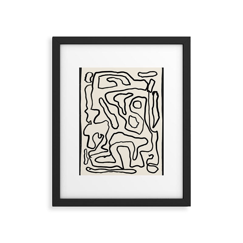 Abstract line art 154 Framed Art Print Gallery Image 5