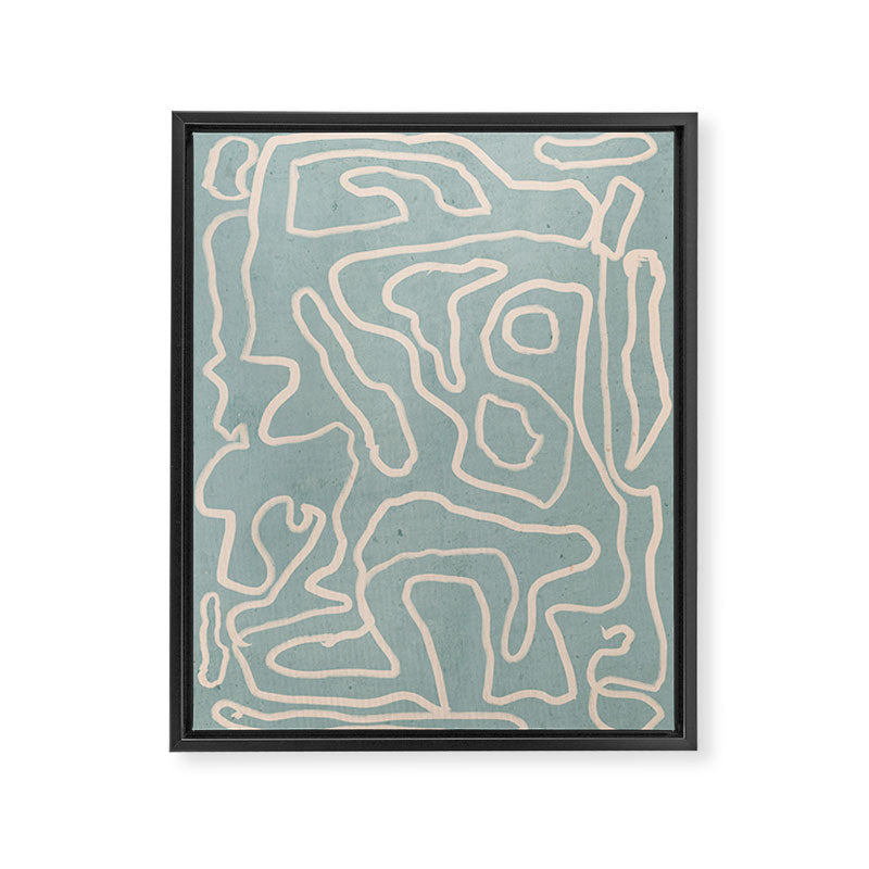 Abstract line art 157 Framed Canvas Print Gallery Image 6