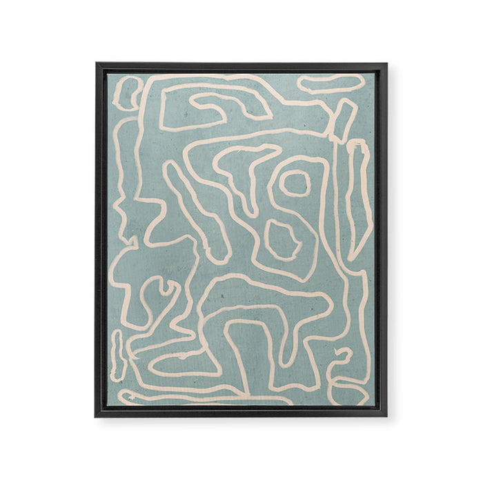 Abstract line art 157 Framed Canvas Print Gallery Image 1