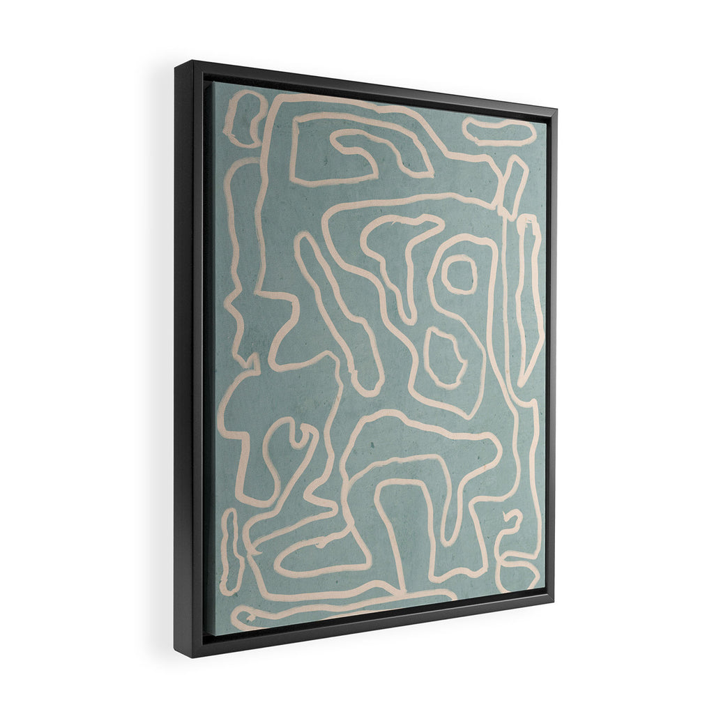 Abstract line art 157 Framed Canvas Print Gallery Image 2