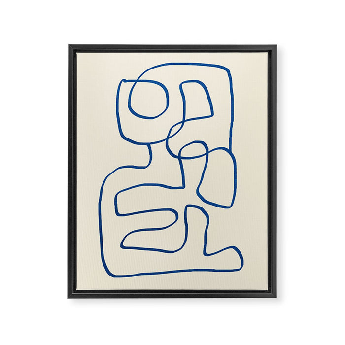 Abstract line art 16 Framed Canvas Print Gallery Image 1