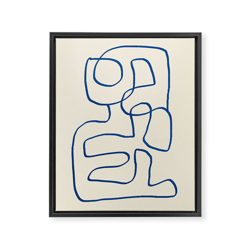 Abstract line art 16 Framed Canvas Print Gallery Image 6