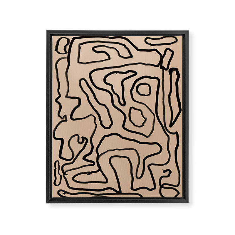 Abstract line art 161 Framed Canvas Print Gallery Image 6