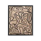 Abstract line art 161 Framed Canvas Print Gallery Image 6