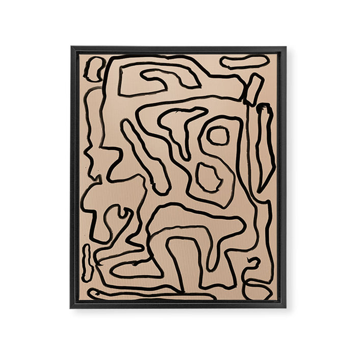 Abstract line art 161 Framed Canvas Print Gallery Image 1