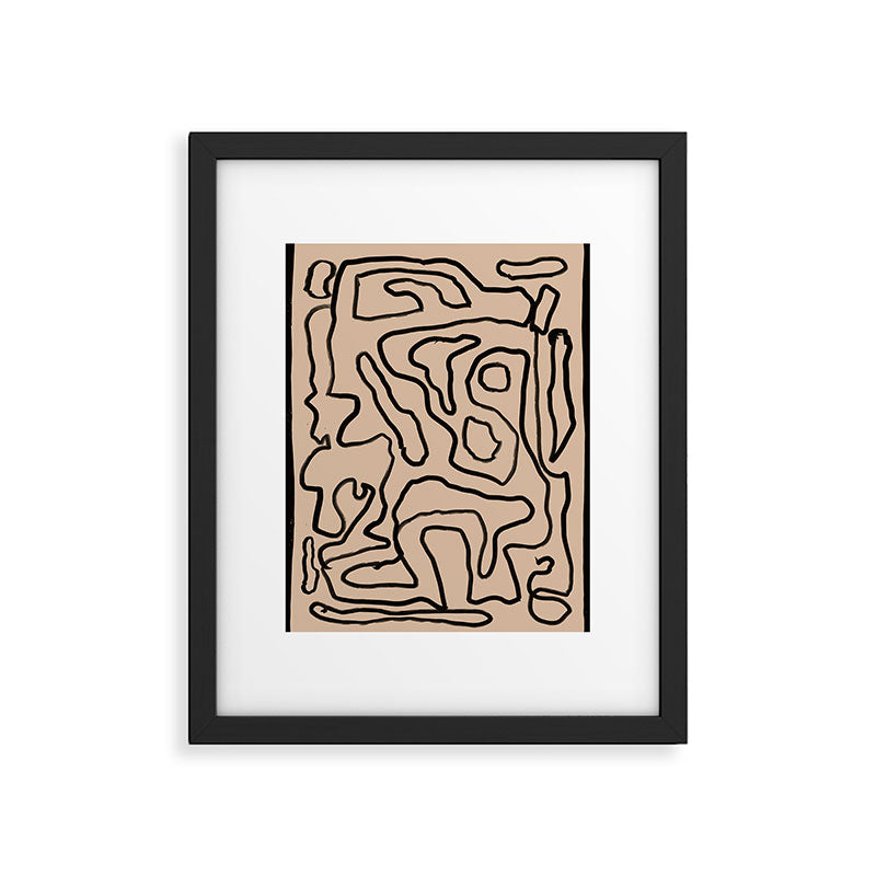 Abstract line art 161 Framed Art Print Gallery Image 5