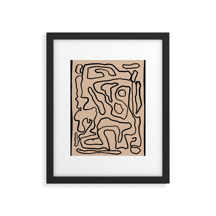 Abstract line art 161 Framed Art Print Gallery Image 1
