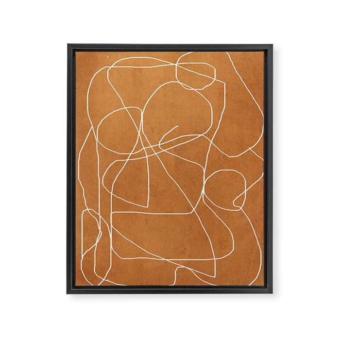 Abstract line art 17 Framed Canvas Print Gallery Image 1