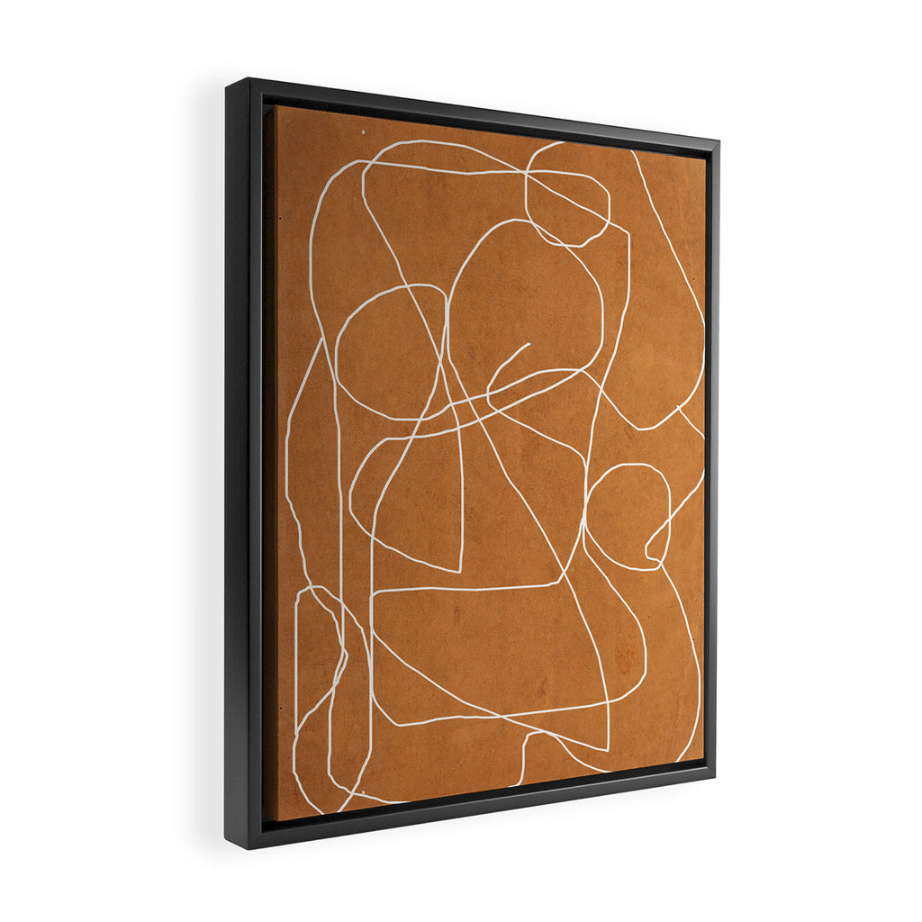 Abstract line art 17 Framed Canvas Print Gallery Image 2