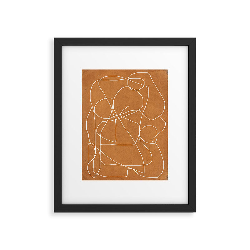 Abstract line art 17 Framed Art Print Gallery Image 5