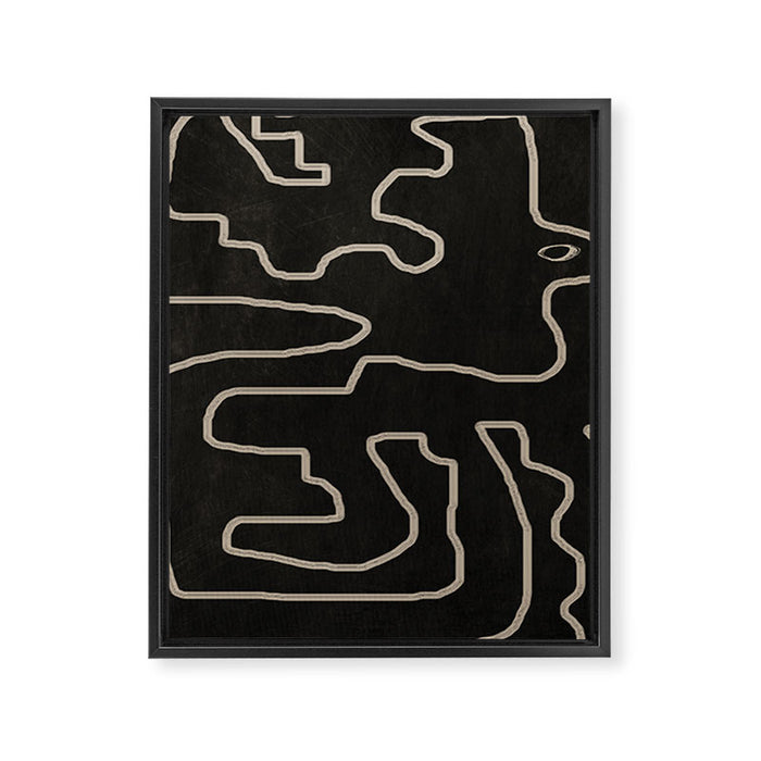 Abstract line art 177 Framed Canvas Print Gallery Image 1