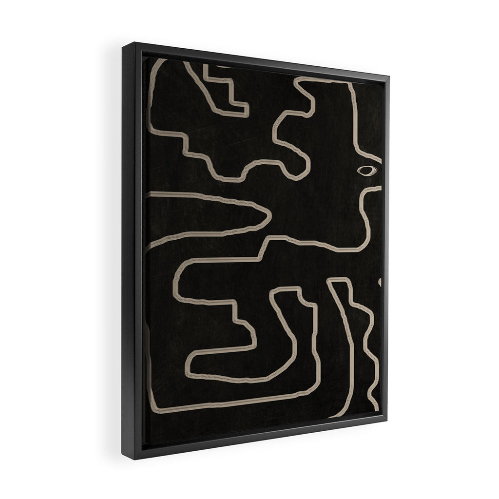 Abstract line art 177 Framed Canvas Print Gallery Image 2