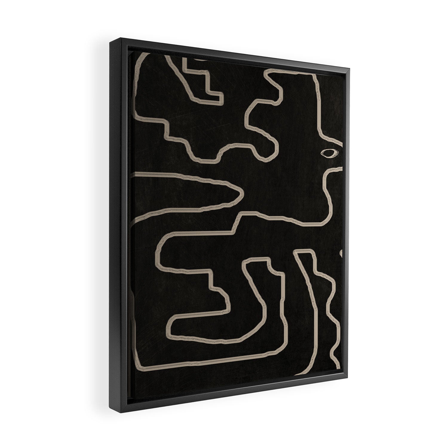 Abstract line art 177 Framed Canvas Print Gallery Image 2