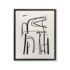 Abstract line art 18 Framed Canvas Print Gallery Image 6