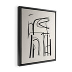 Abstract line art 18 Framed Canvas Print Gallery Image 2