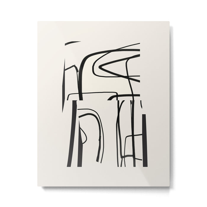 Abstract line art 18 Metal Print Gallery Image 1