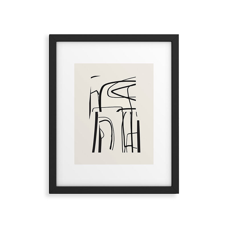Abstract line art 18 Framed Art Print Gallery Image 5