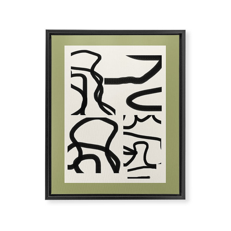 Abstract line art 191 Framed Canvas Print Gallery Image 6