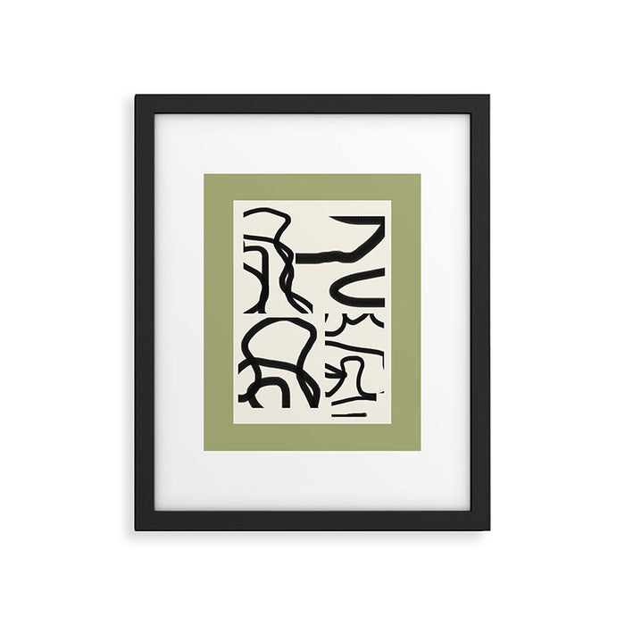 Abstract line art 191 Framed Art Print Gallery Image 1
