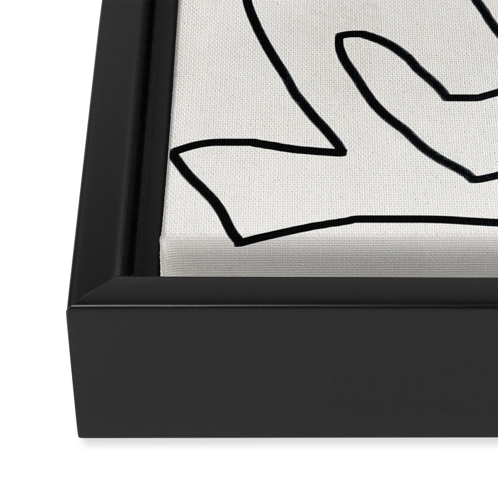 Abstract line art 2 Framed Canvas Print Gallery Image 3