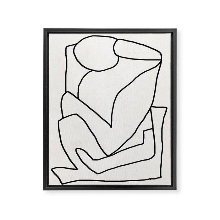 Abstract line art 2 Framed Canvas Print Gallery Image 1