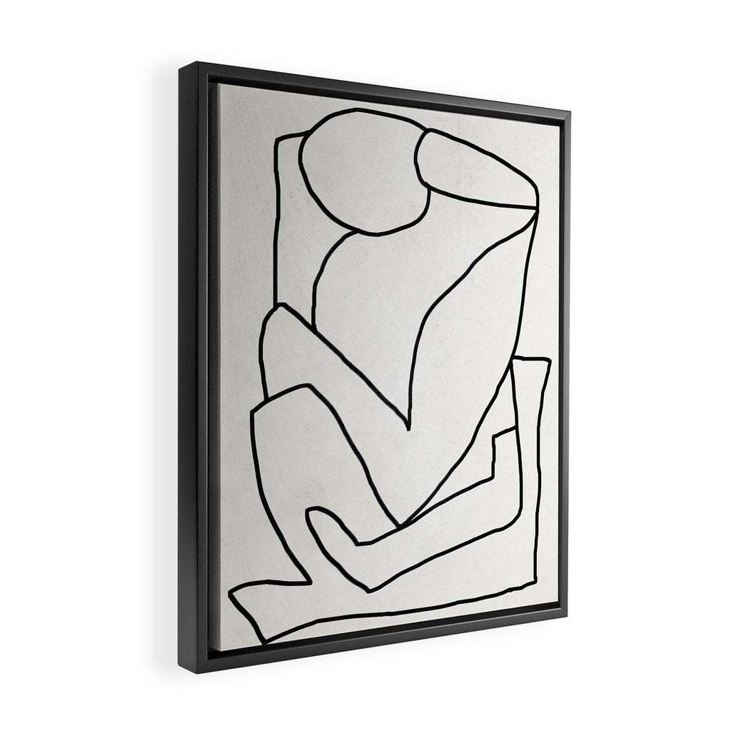 Abstract line art 2 Framed Canvas Print Gallery Image 2