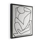 Abstract line art 2 Framed Canvas Print Gallery Image 2