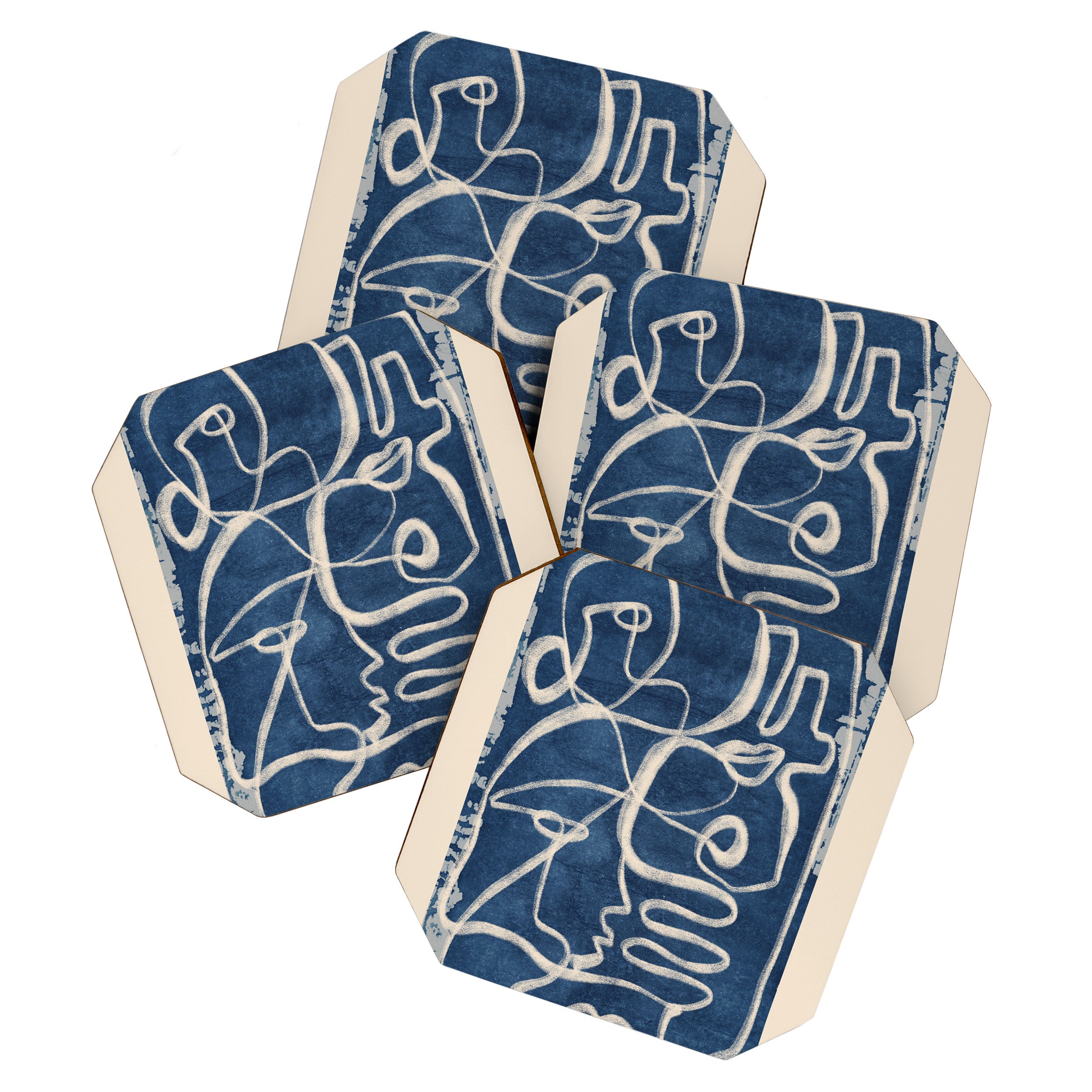 Abstract line art 200 Coaster Gallery Image 1